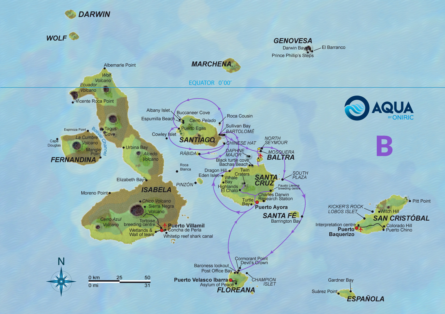 naturalist-route-Galapagos-Ecuador-Oniric-Safe-travels-Aqua-yacht