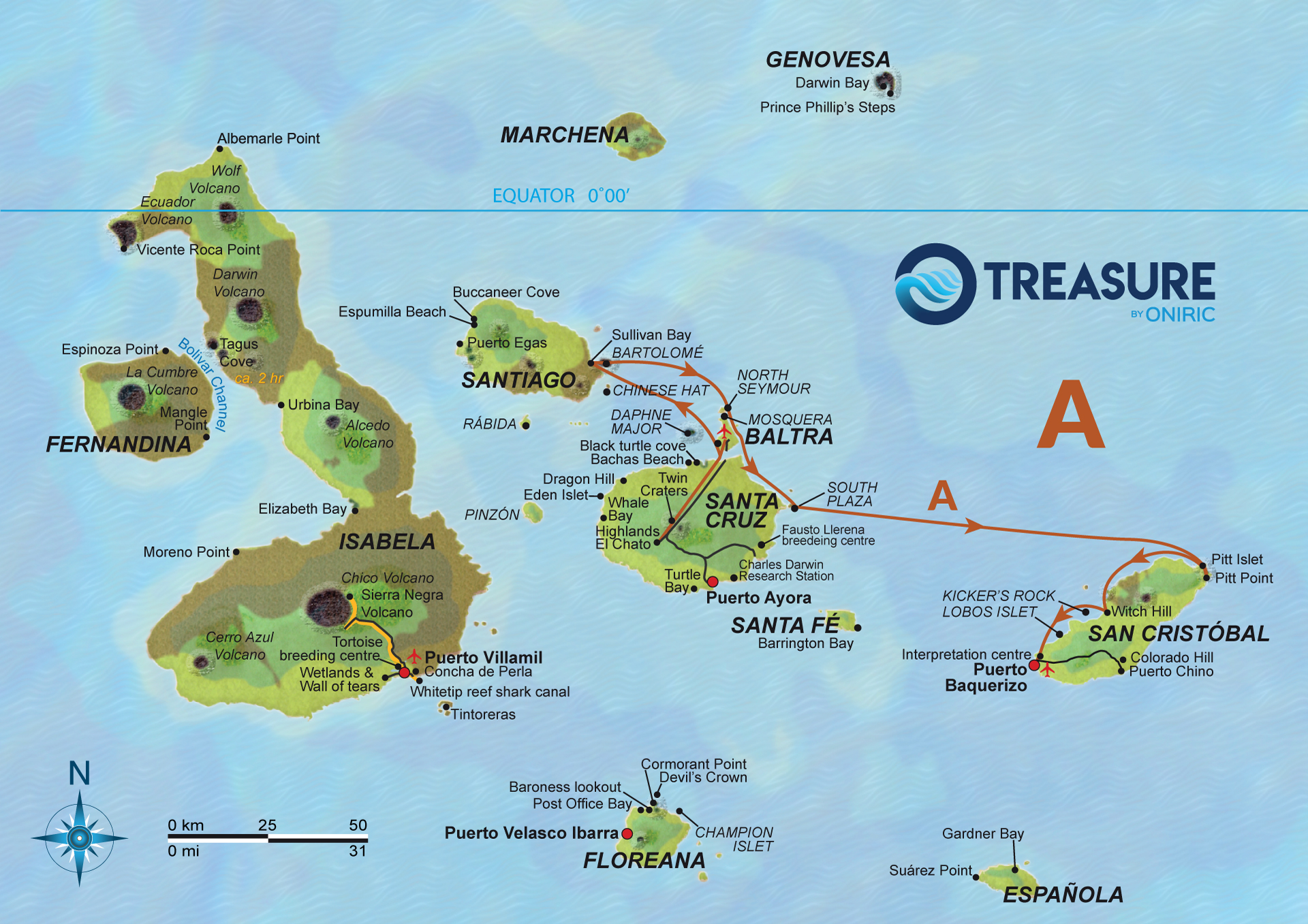 treasure-catamaran-route-a-Galapagos-Ecuador-Oniric-Safe-travels