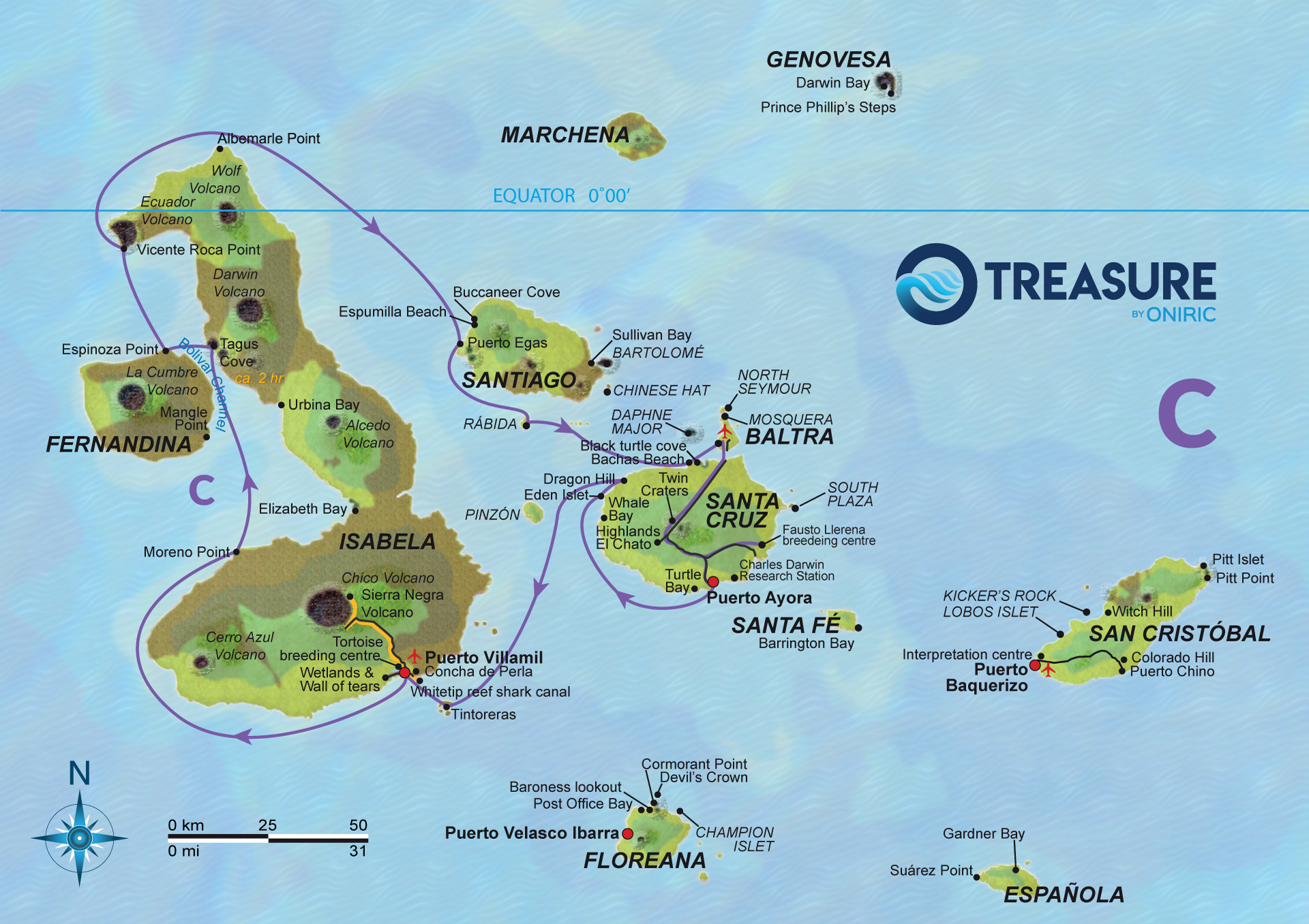 treasure-catamaran-route-c-Galapagos-Ecuador-Oniric-Safe-travels